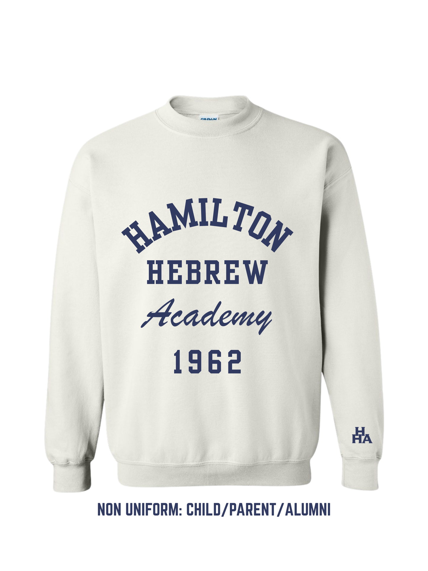 White Old School Crewneck