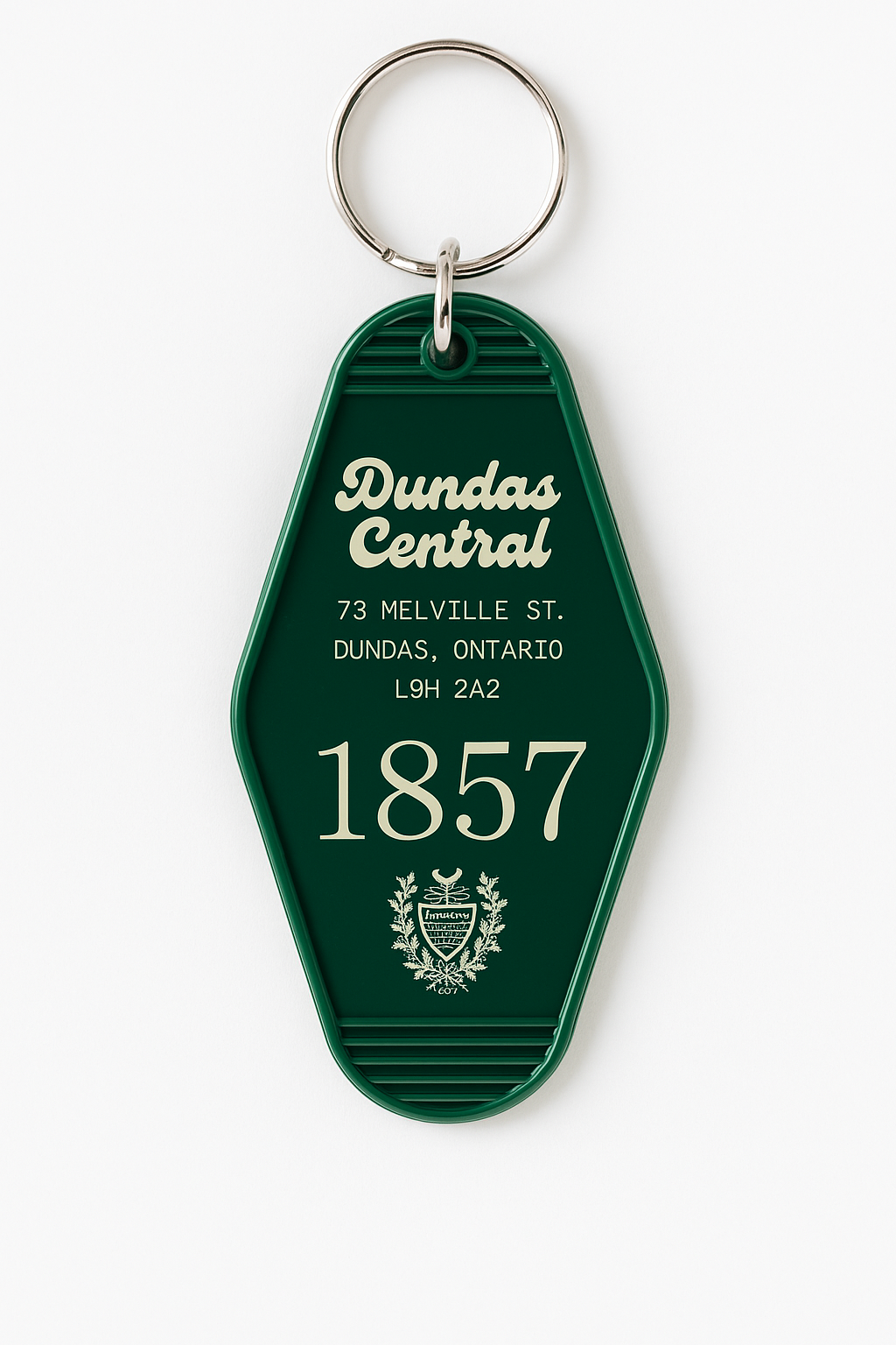 Retro Motel-Style Keychain