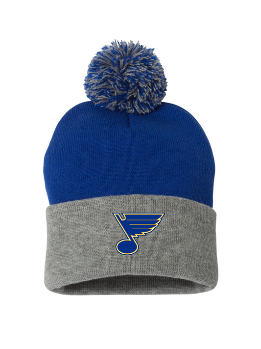 Blues Pom Beanie