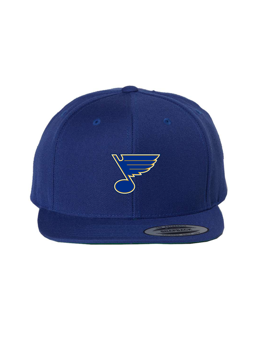 Blues Flat Brim Snapback