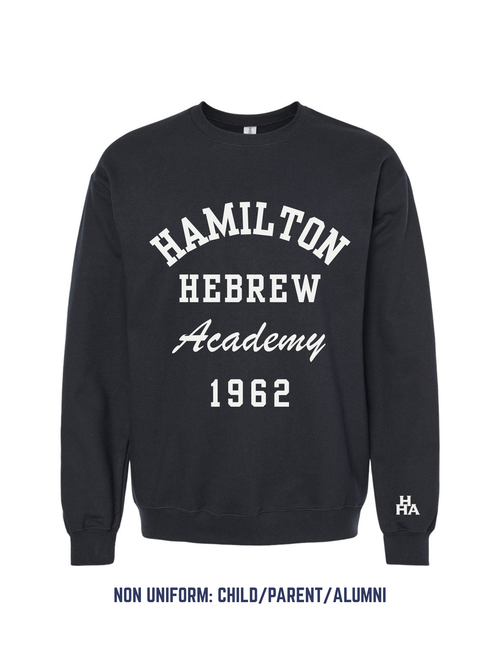 Black Old School Crewneck