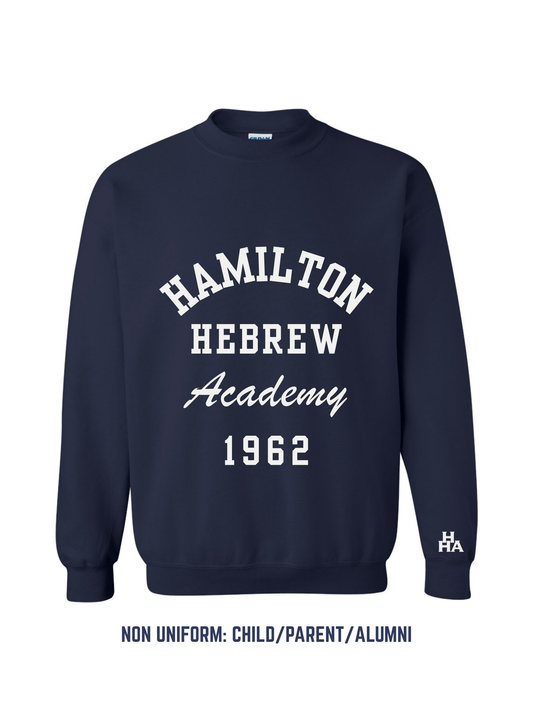Navy Old School Crewneck