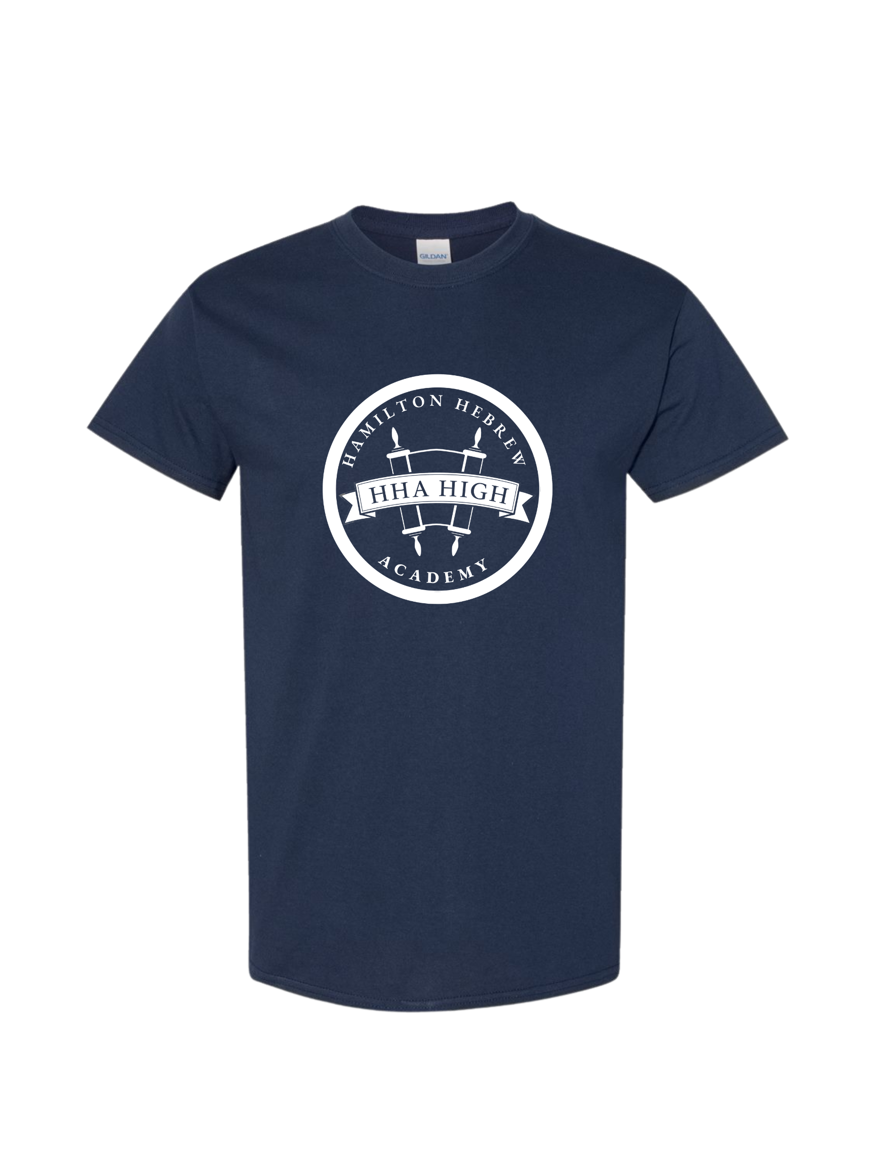 HHA High School Crest T-Shirt — Navy