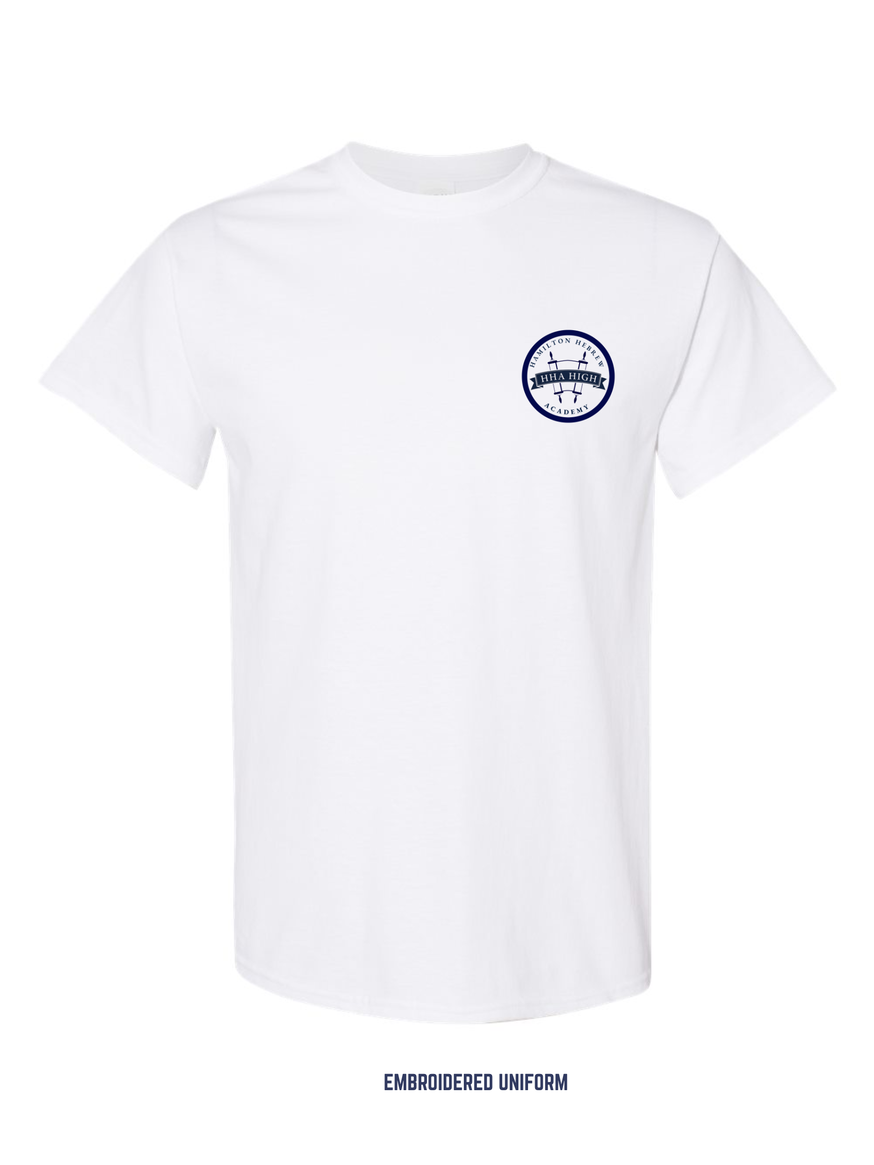 HHA High School Embroidered Uniform Polo - White