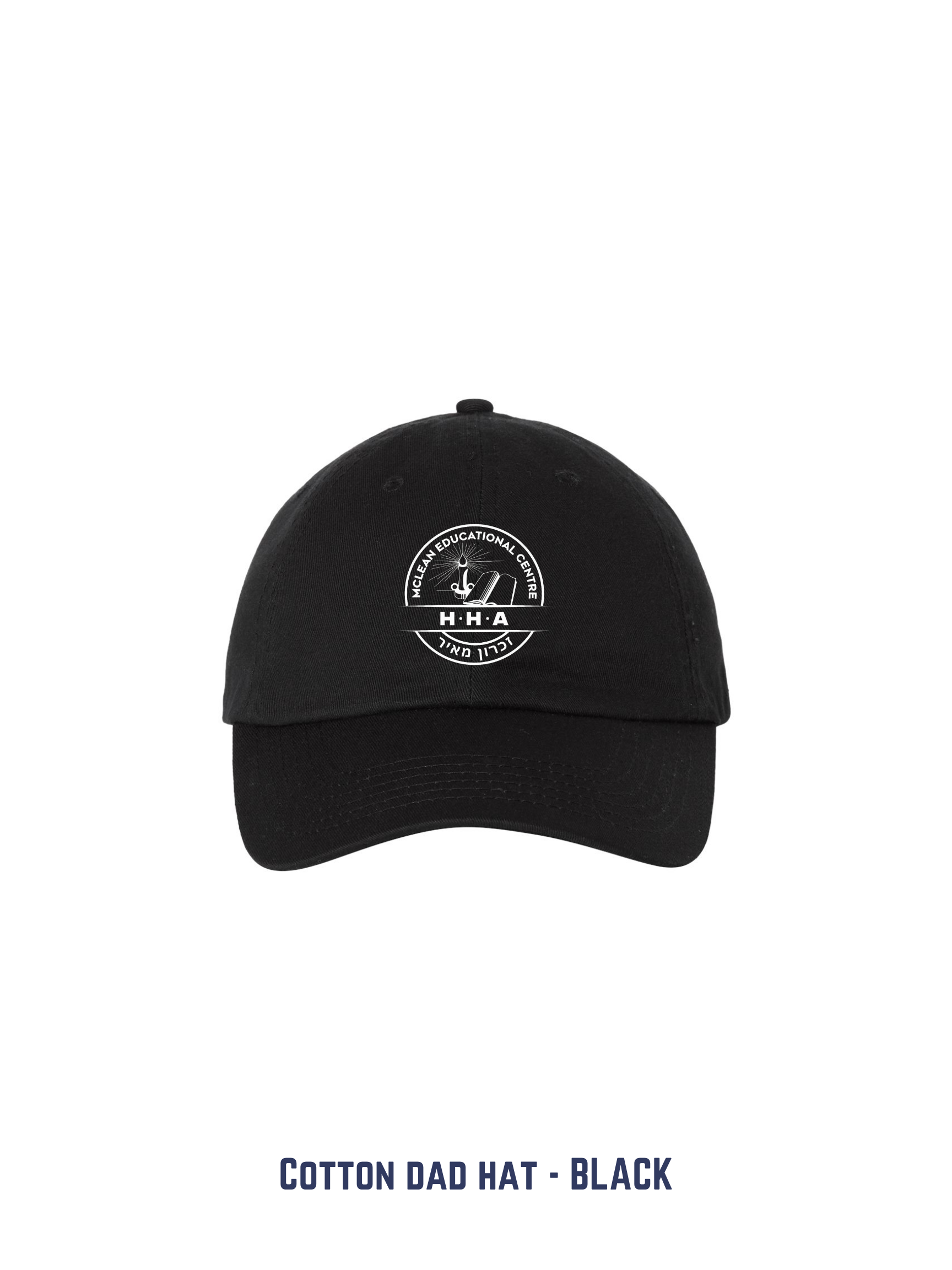 Cotton dad hat – black (crest)