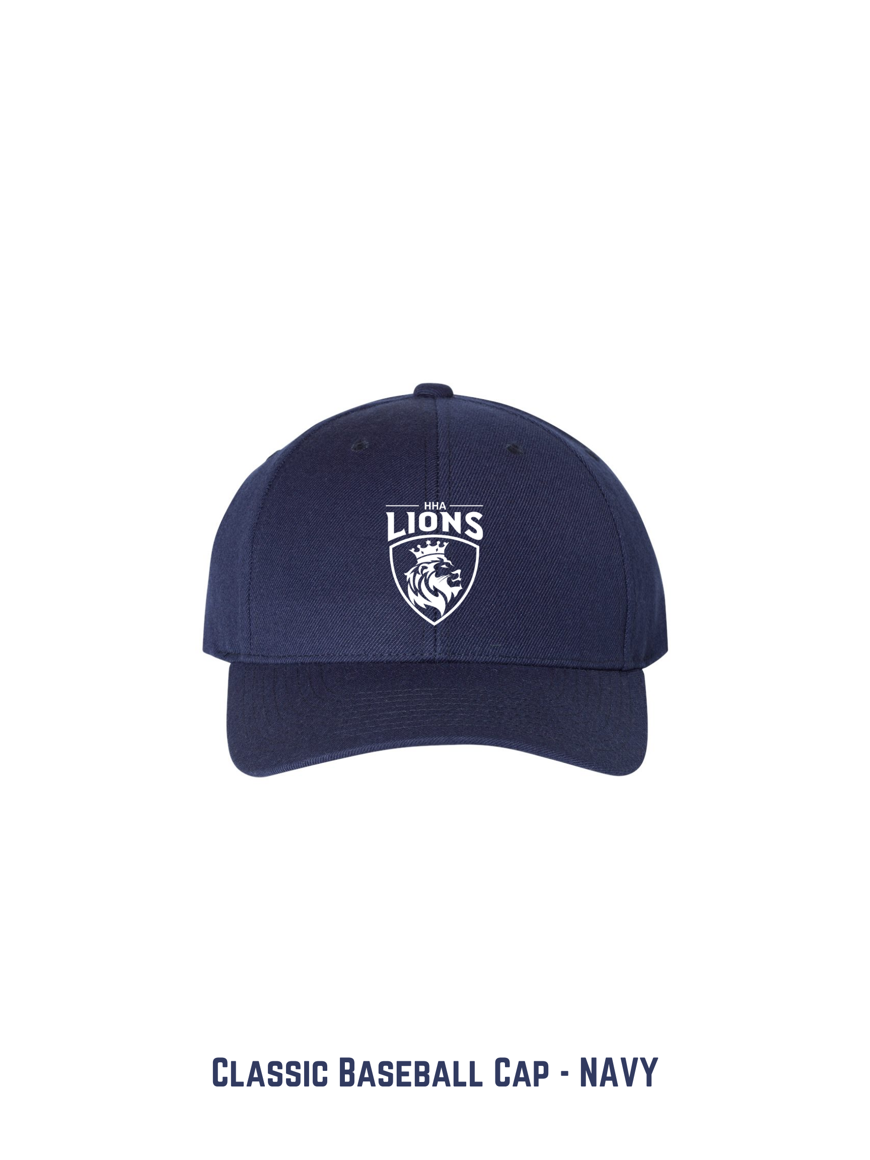 Classic baseball cap – navy (Lions crest)