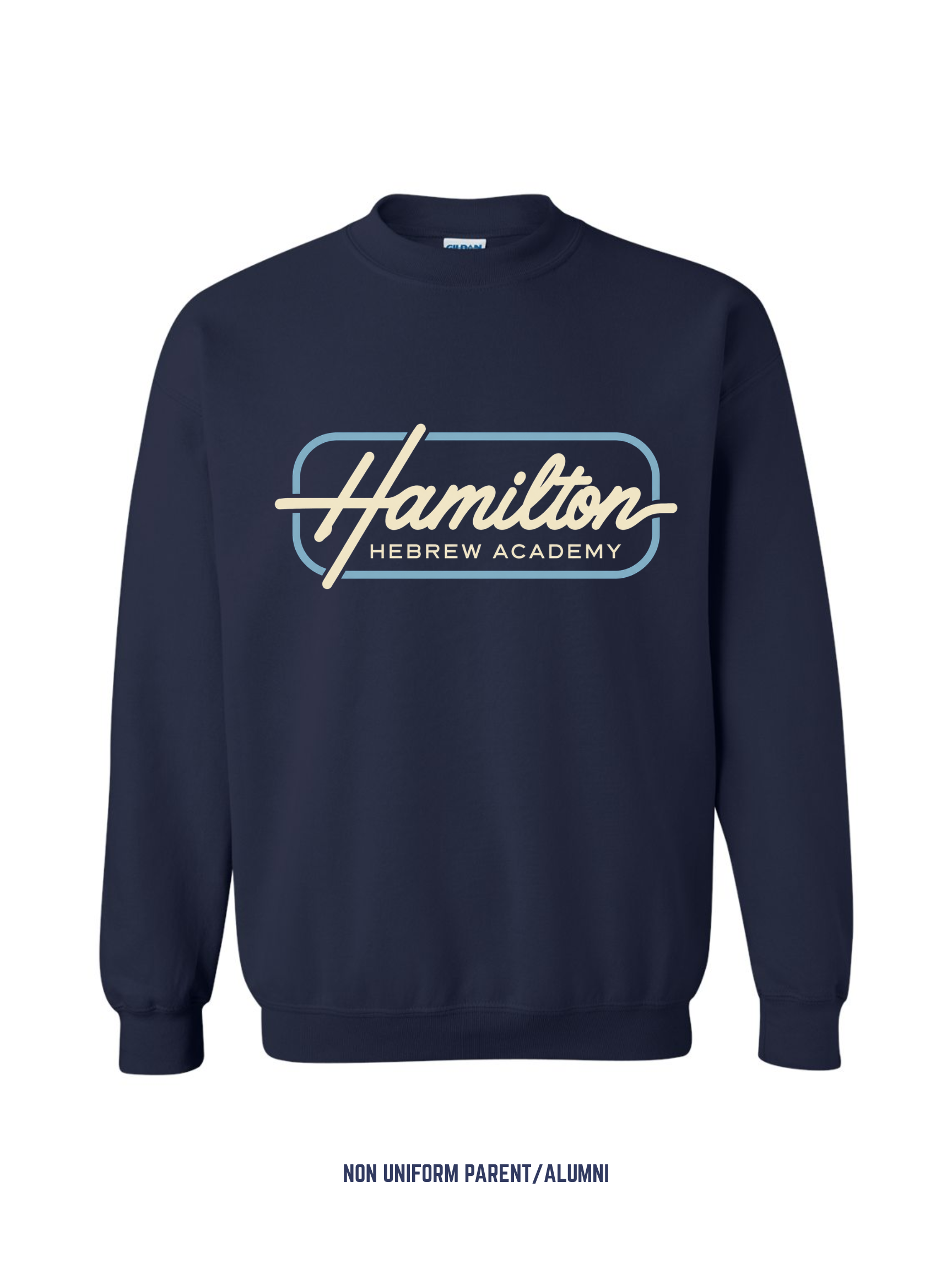 Hamilton Hebrew Academy Retro Crewneck — Navy