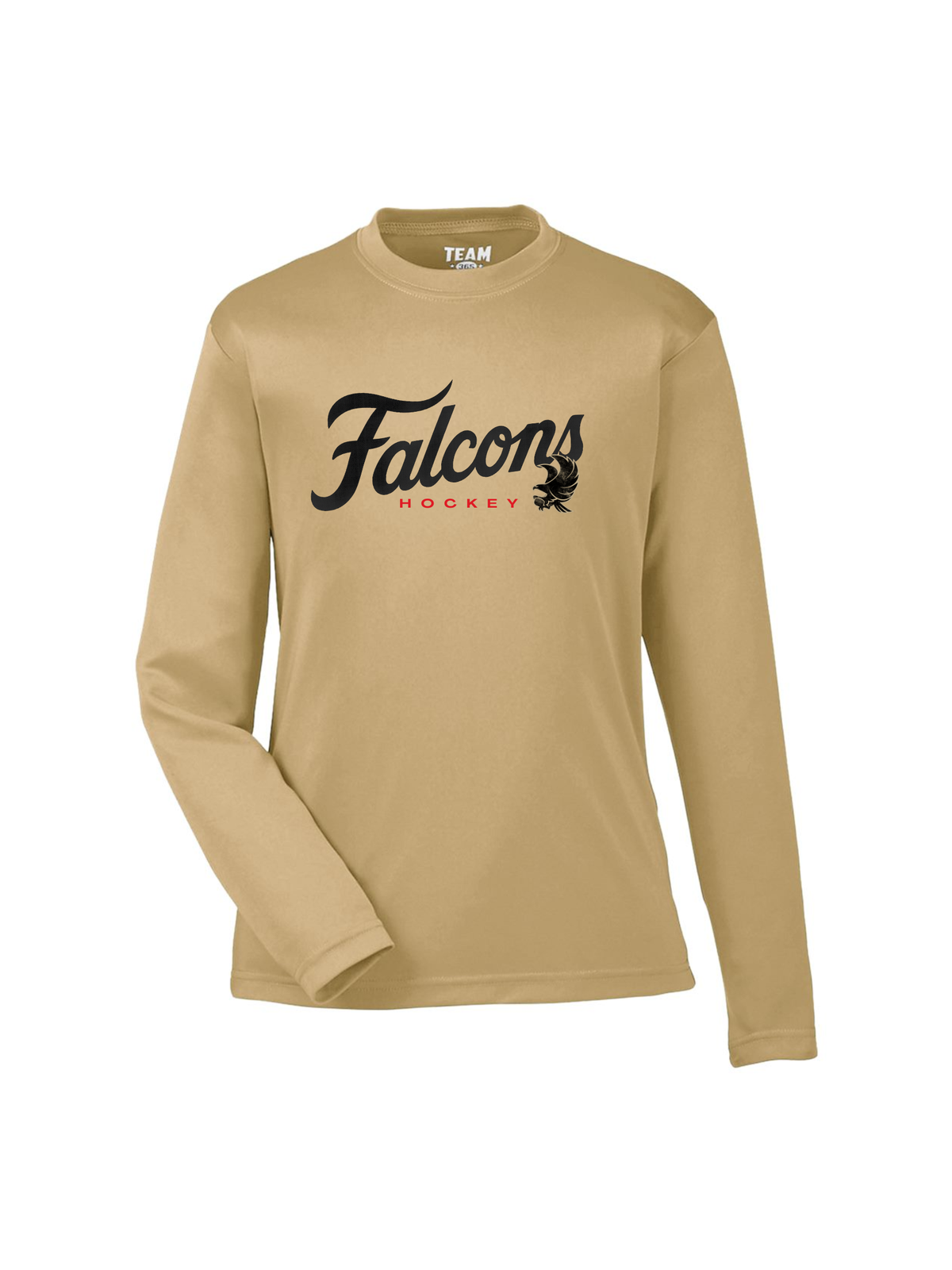 Falcons Script Performance Long Sleeve – Vegas Gold