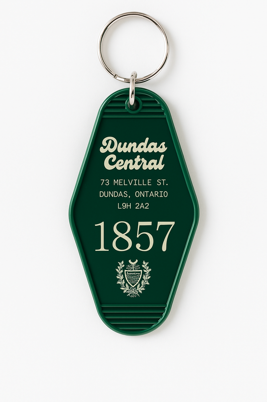 Retro Motel-Style Keychain