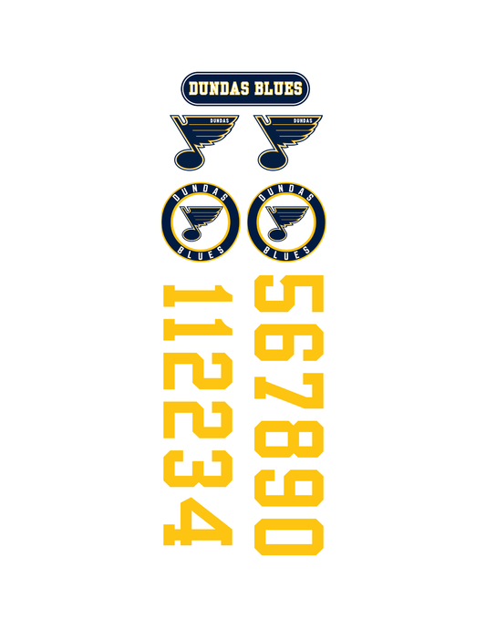Dundas Blues Helmet Sticker Pack