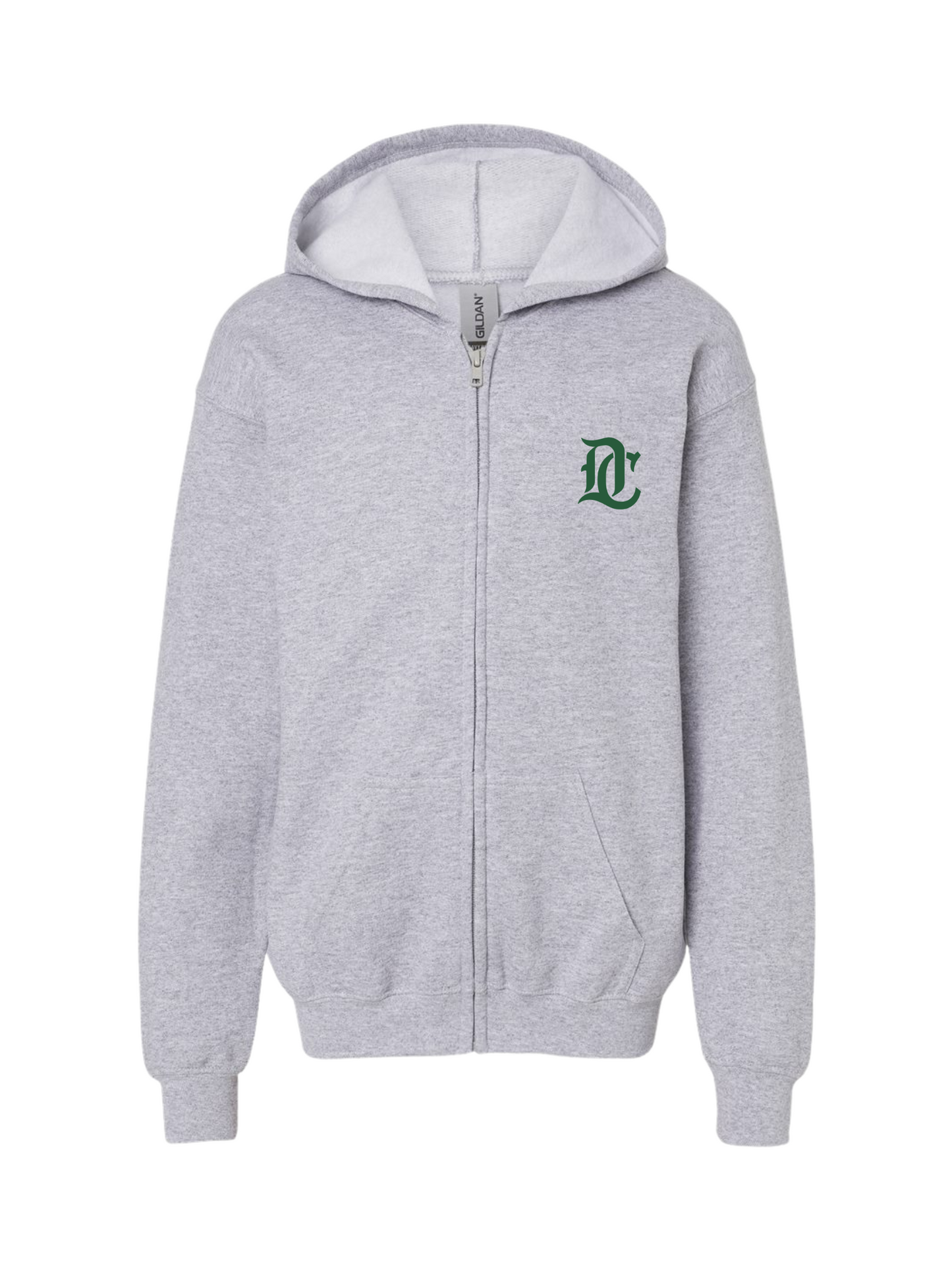 Monogram Zip Hoodie
